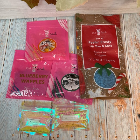 Pink Zebra Accents Zebra Sprinkles Wax Melts Holiday Christmas